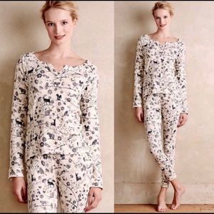 Anthropologie by Eloise Thermal PJ Set